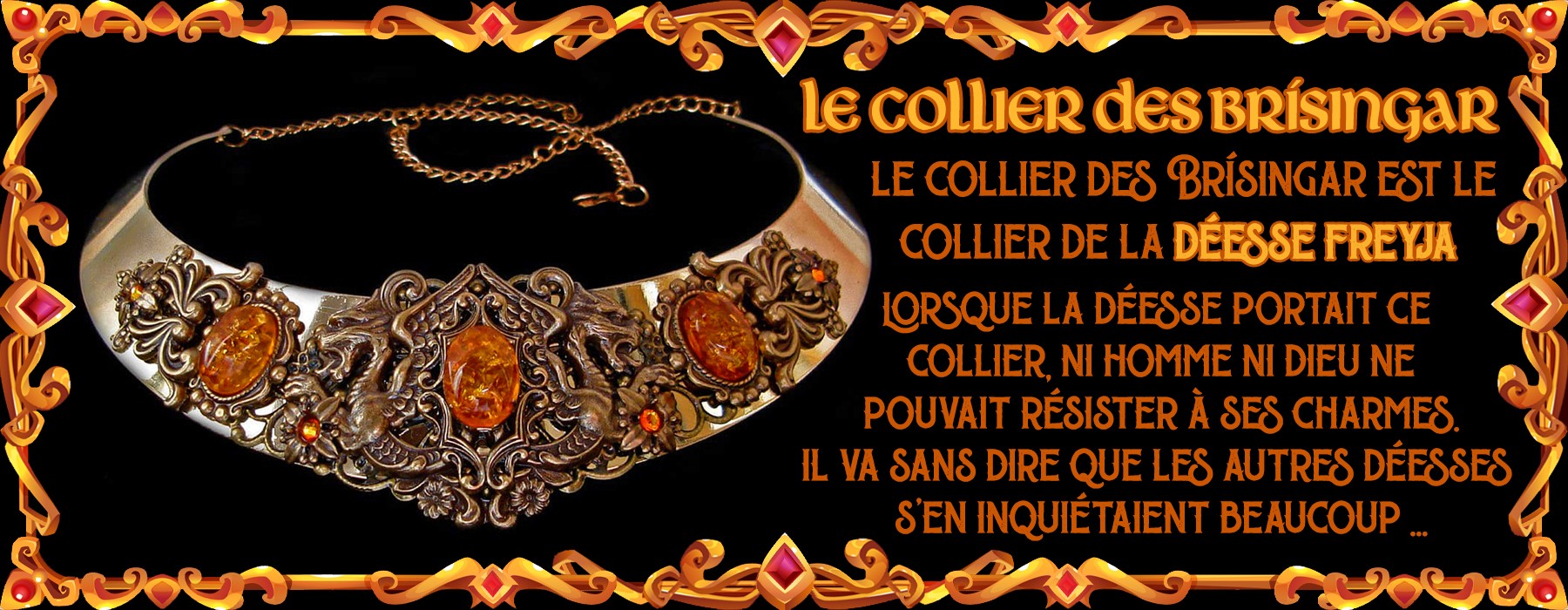 La légende du collier des Brisingar : le mythique collier de la déesse Freyja